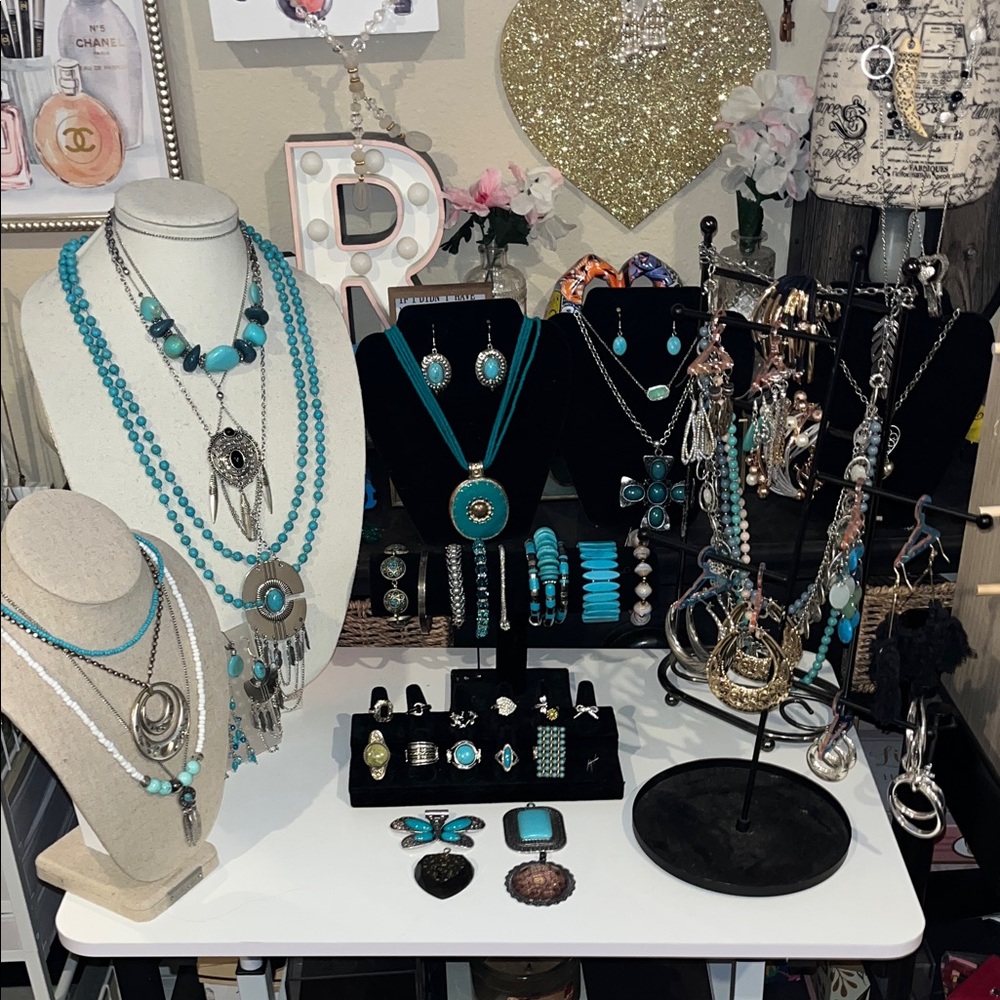 Turquoise and Silver Jewelry Set